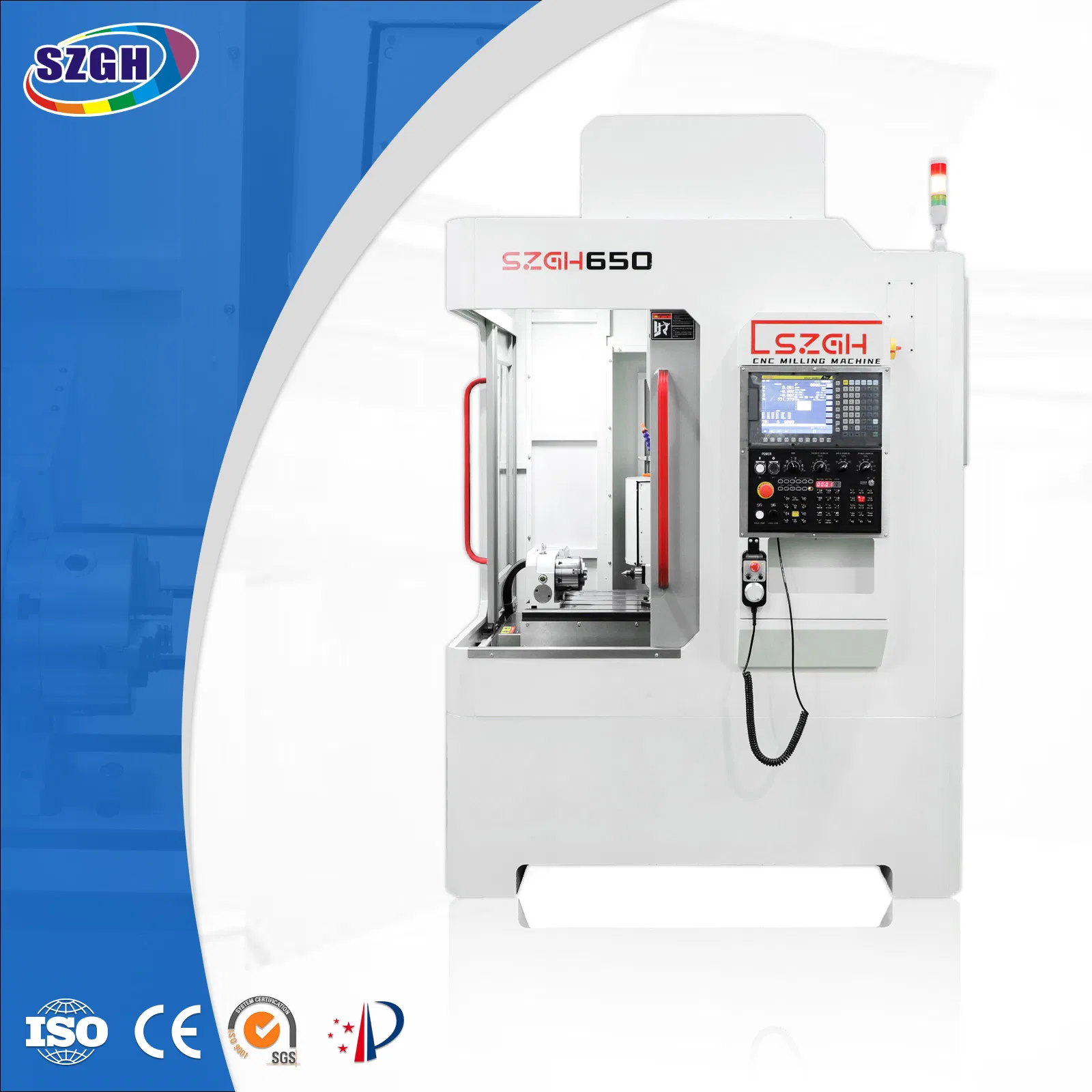 CNC Milling Machine 4-5 Axis Szgh-650 China Manufacturer Metal Processing Small Milling Machine CNC Router Machine for Aluminum