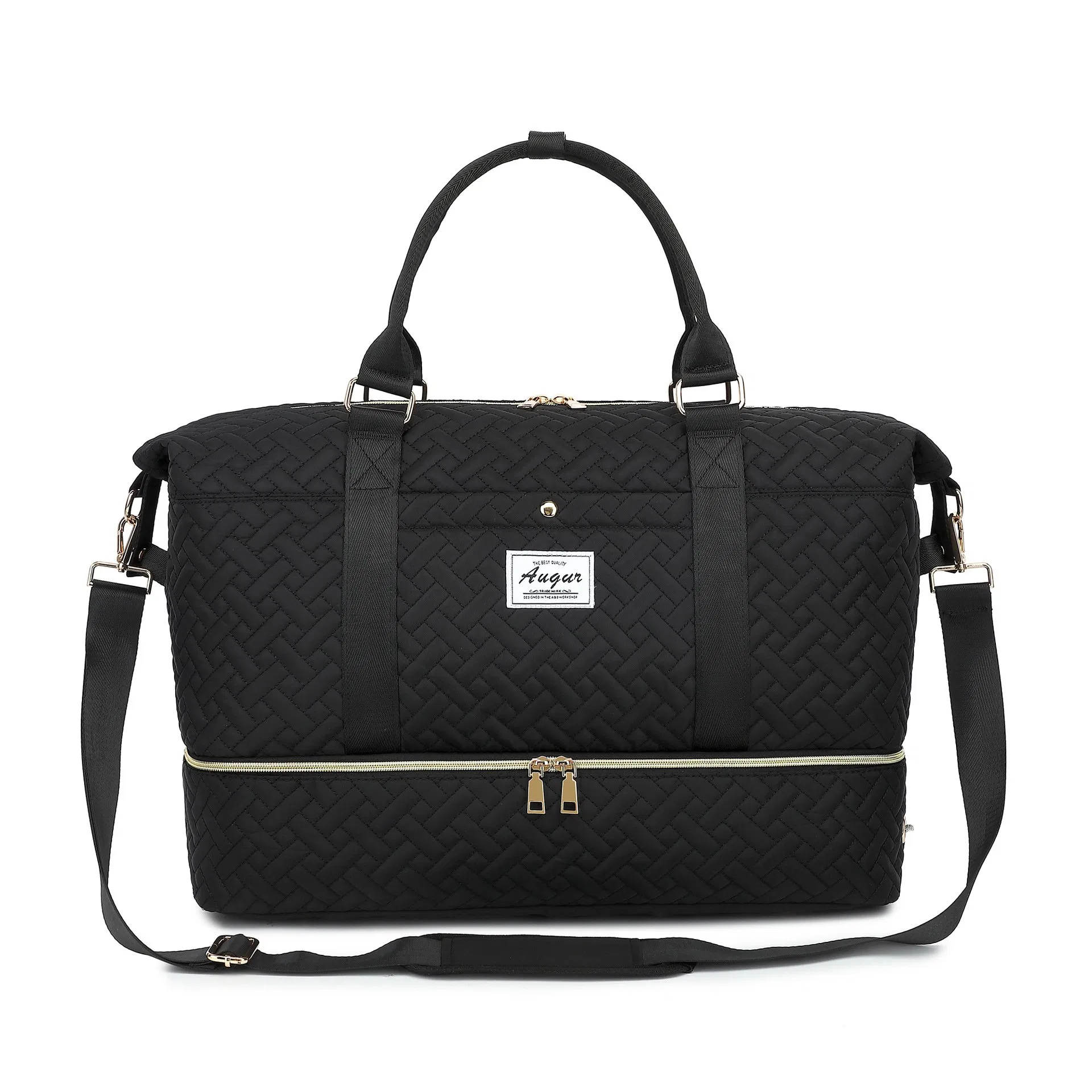 Fashionable Men and Women Travel Bag, Waterproof and Moisture-Proof, Dry and Wet Separation, Sports Handbag, Yoga and Fitness Shoes Compartment