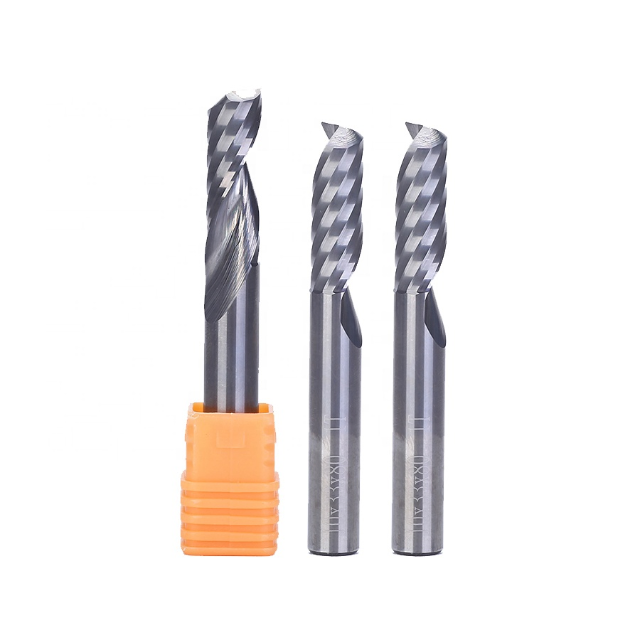 Weix CNC Tool End Mill Single Flute Spiral Router Bits Solid Carbide Cutting Tool for Woodworking