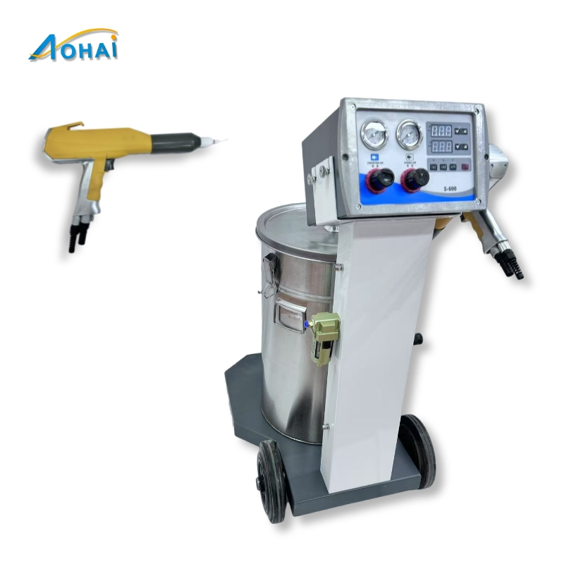 Machine avancée de revêtement en poudre époxy avec pistolet pulvérisateur pour métal