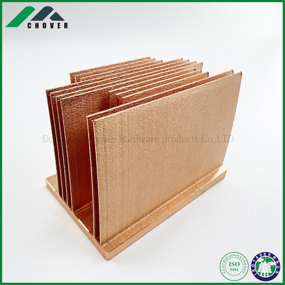 Skiving Fin Water Cooled Copper Heat Sink for CPU