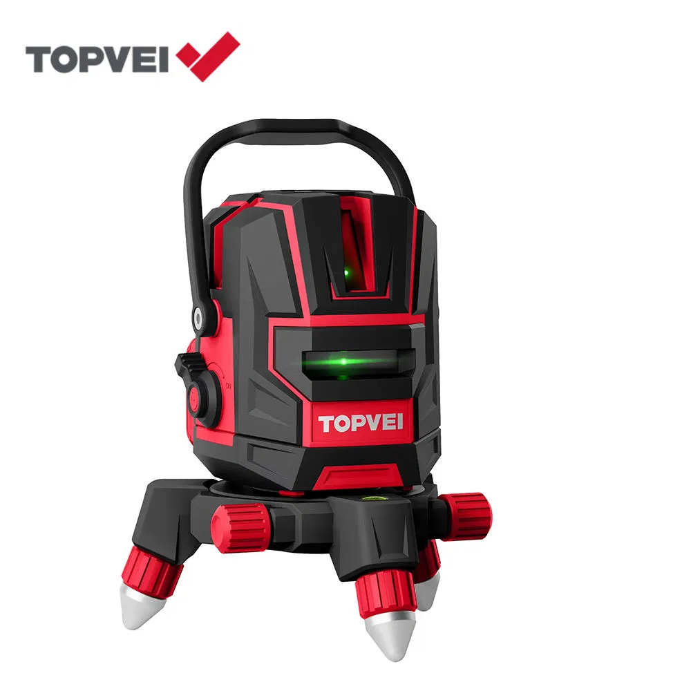 Hv-02 3D All-Around Wall Laser Level 5 Lines 3D Self-Leveling 360 Green Rotary Laser Level Meter