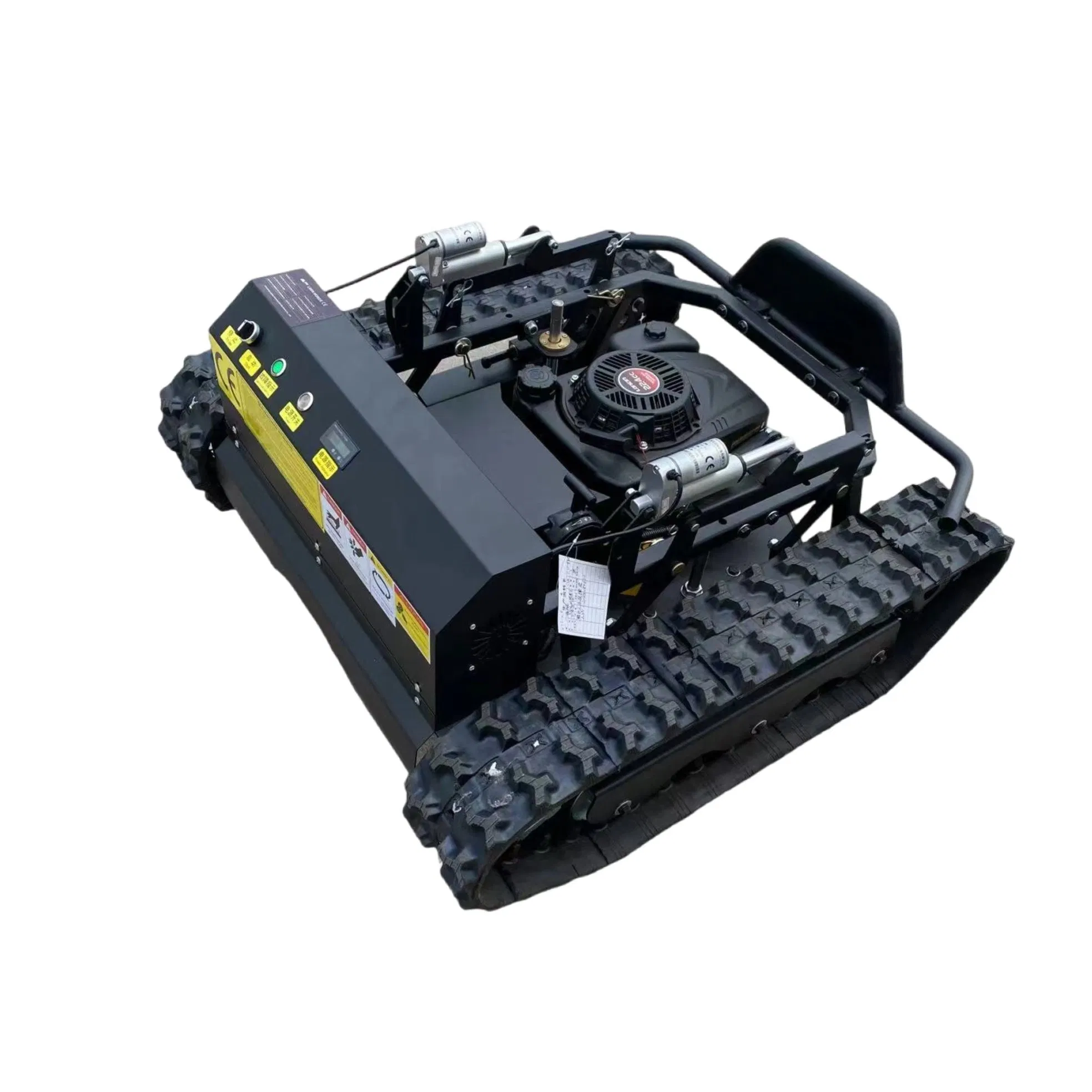 Self-Propelled Intelligent Remote-Controlled Track-Type Robot Mower for Smart Agricultural Use