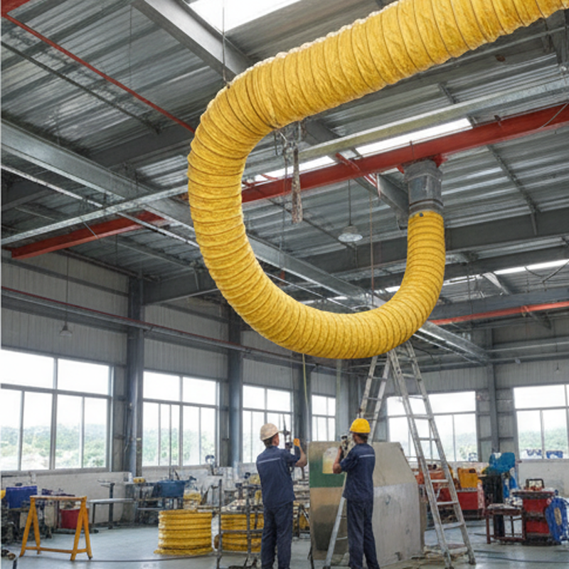 PVC Reinforced Flexible Spiral Mining Ventilation Air Duct Hose