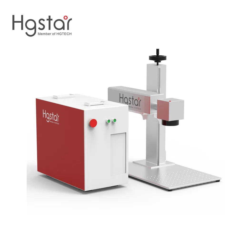 Individuell angepasste tragbare Mini-Handheld-Metallrohr-Code-Logo-Stahlblech-Metall-Lasermarkierungsmaschine Lasergravierer mit 20W 30W 50W 70W 100W CE FDA