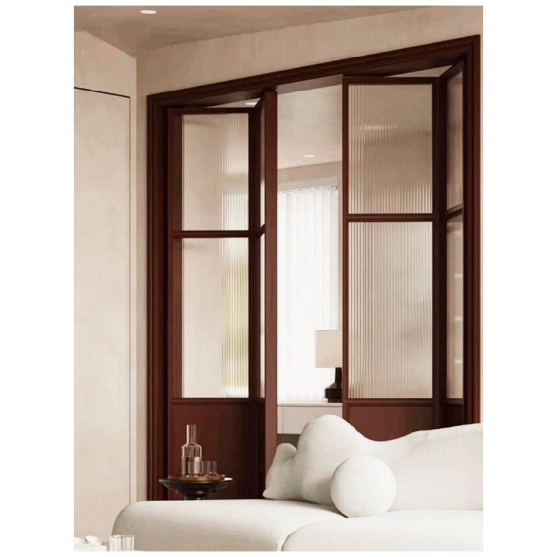 French Style Folding Glass Door with Energy-Saving Aluminum Frame Design for Indoor and Outdoor Spaces