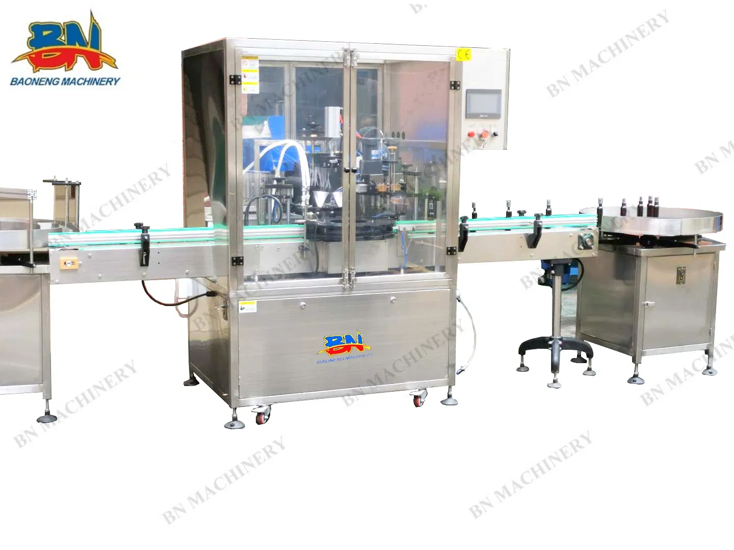 Automatic Spray Bottle Liquid Disinfectant Filling Machine with Capping Labeling
