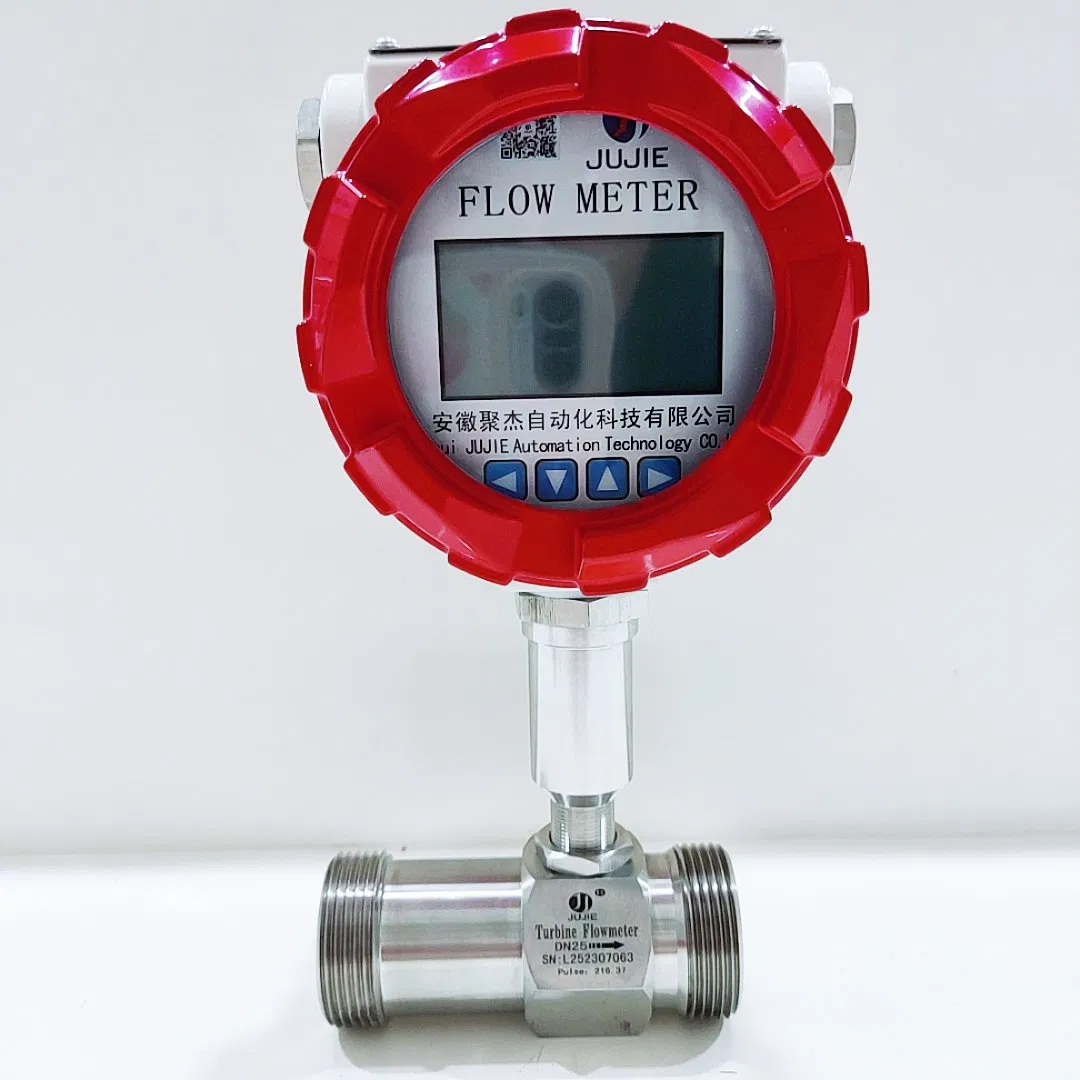 Flussimetro a turbina SS304 precisione 0,5% rubinetto latte acqua misura flusso olio