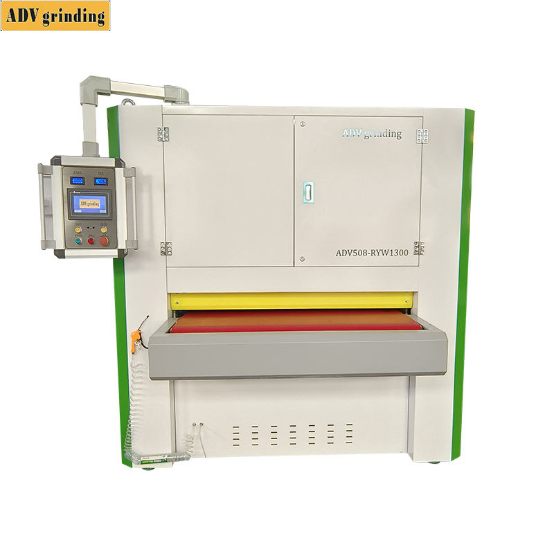 Ponceuse à bande large automatique pour tôle et machine à poncer à brosses