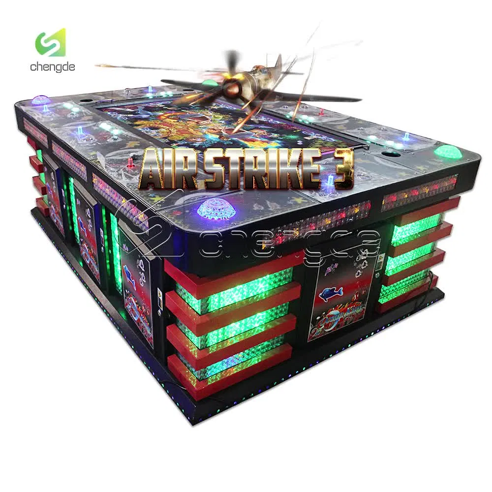 Macchina da gioco Air Strike 3 Fish da 55 pollici per 8 giocatori a moneta