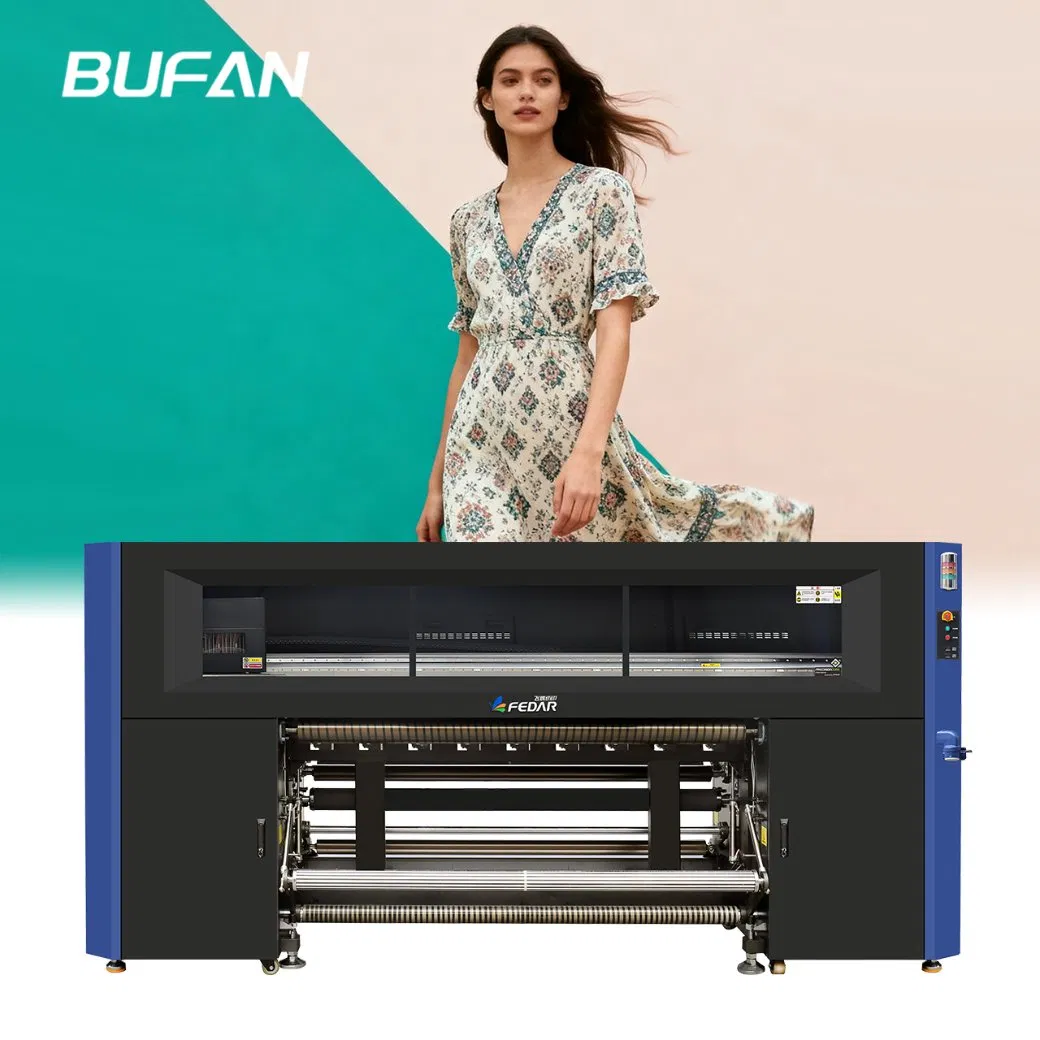 1,9 m digitale Textil-Sublimationsdruckmaschine mit 24*S3200 Druckköpfen, stabile Qualität für die Massenproduktion