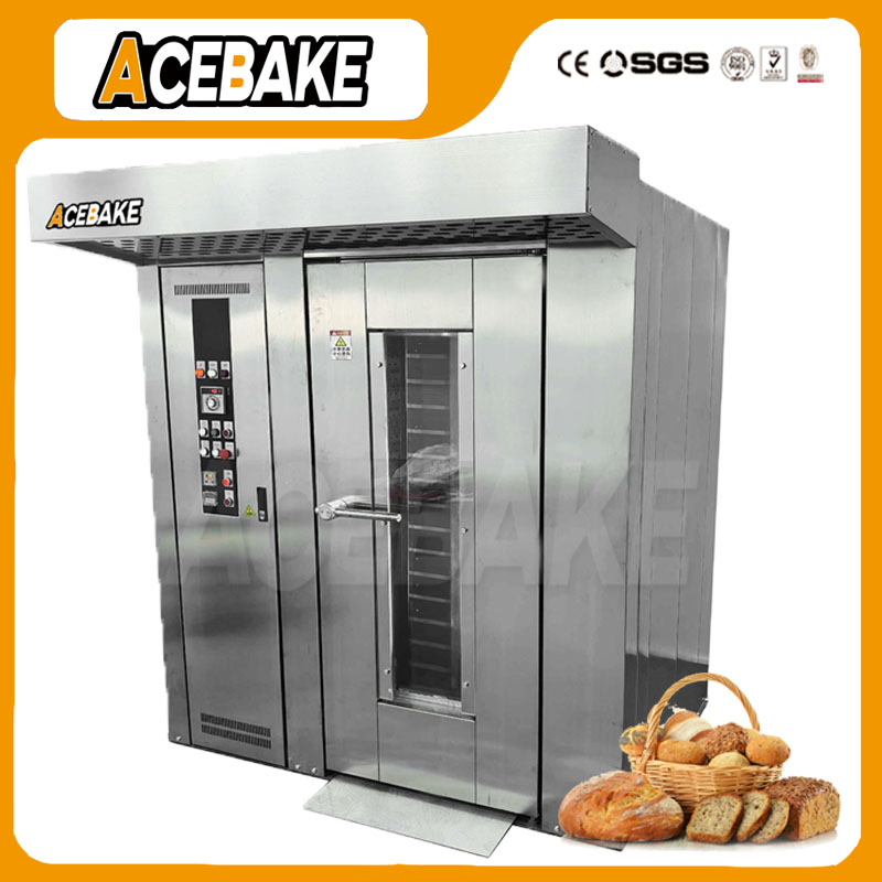 64 Tray Diesel Electric Rotary Rack Oven for Bakery Bread Loaf Baking