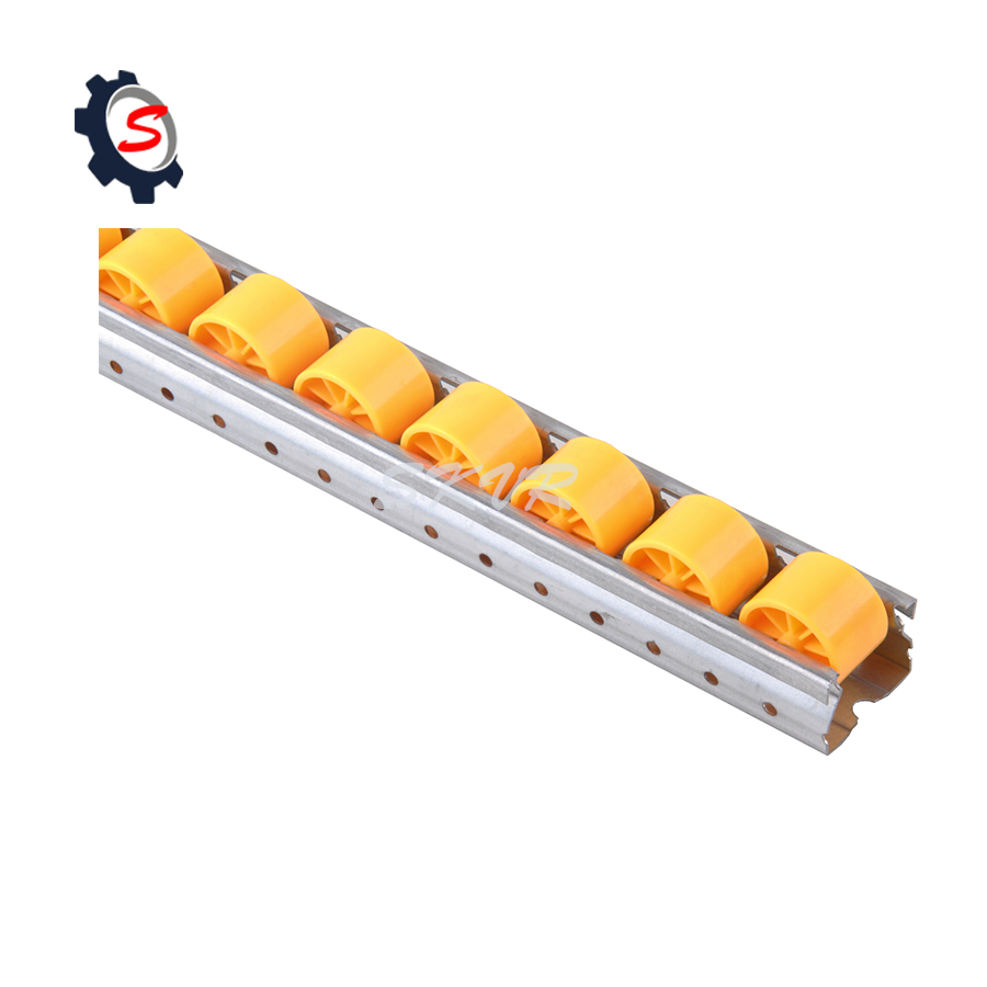 Plastic Roller Skate Wheel Conveyor Roller Track for Pipe Rack System
