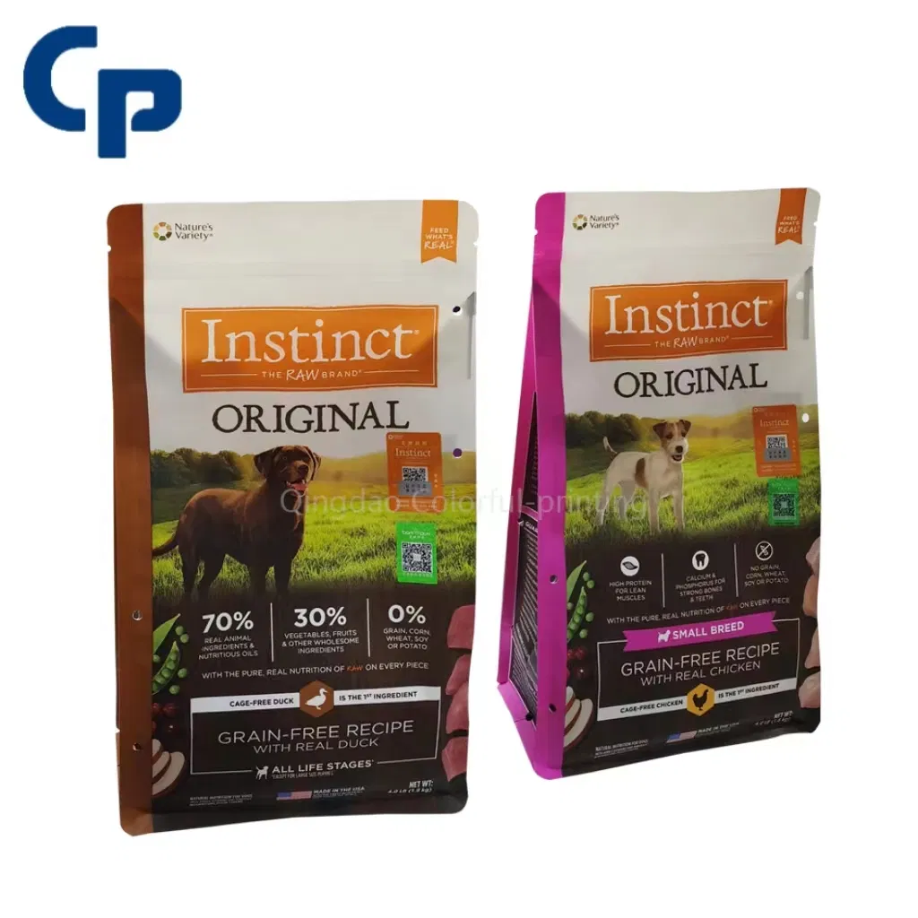 Food Grade Plastic Custom Logo 60g Front Ziplock Eight-Side Sealing Doypack Packaging with Window