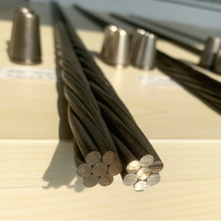 7 Wire PC Strand Steel 12.9mm Prestressing Strands for Building Construction