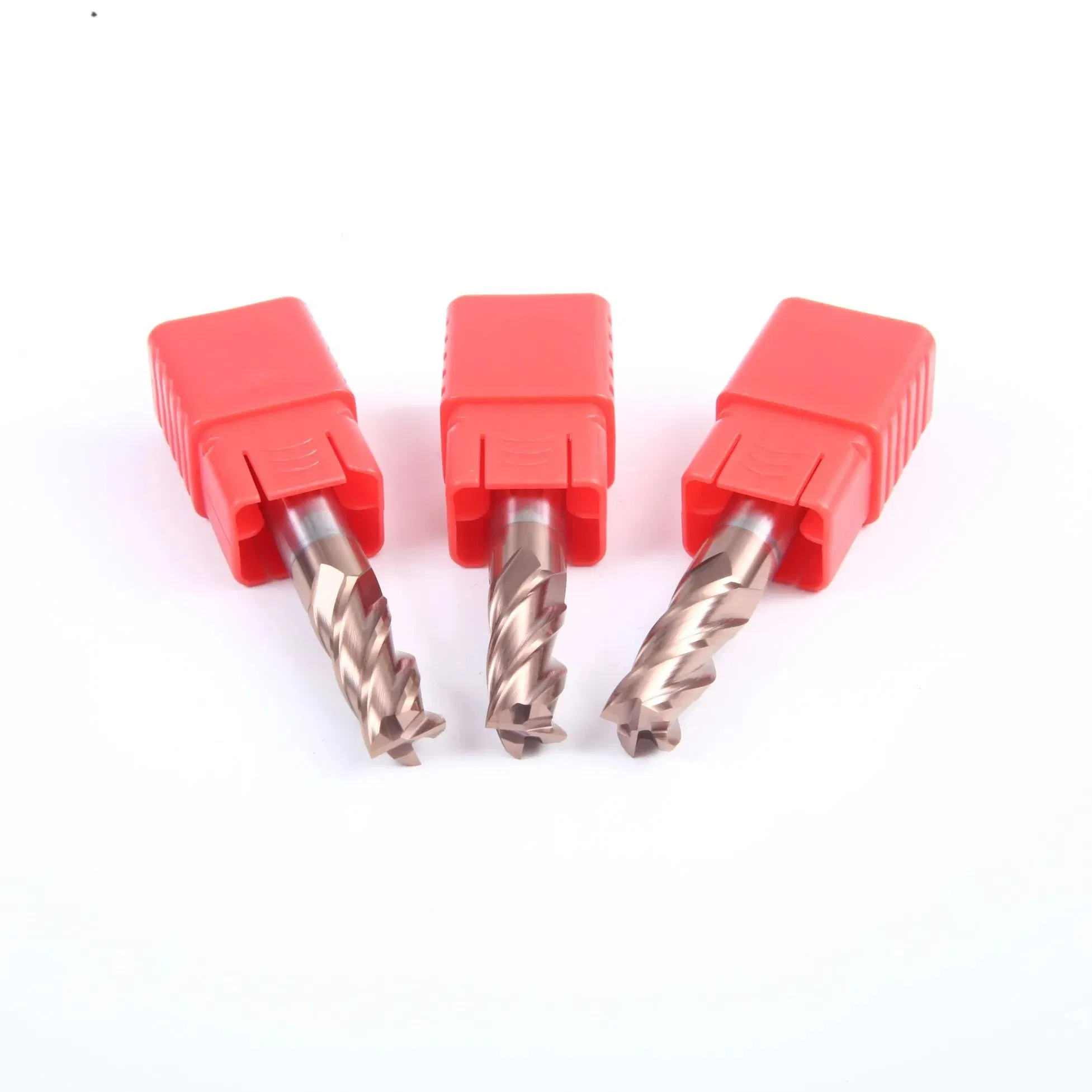 55HRC 4 Flutes Cutting Tools Solid Carbide Square Flat End Mill for Steel