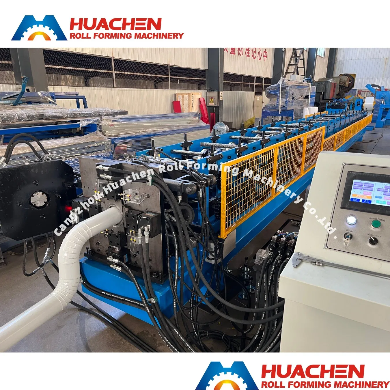 Downspout Pipe Roll Forming Machine, Steel Pipe Making Machine