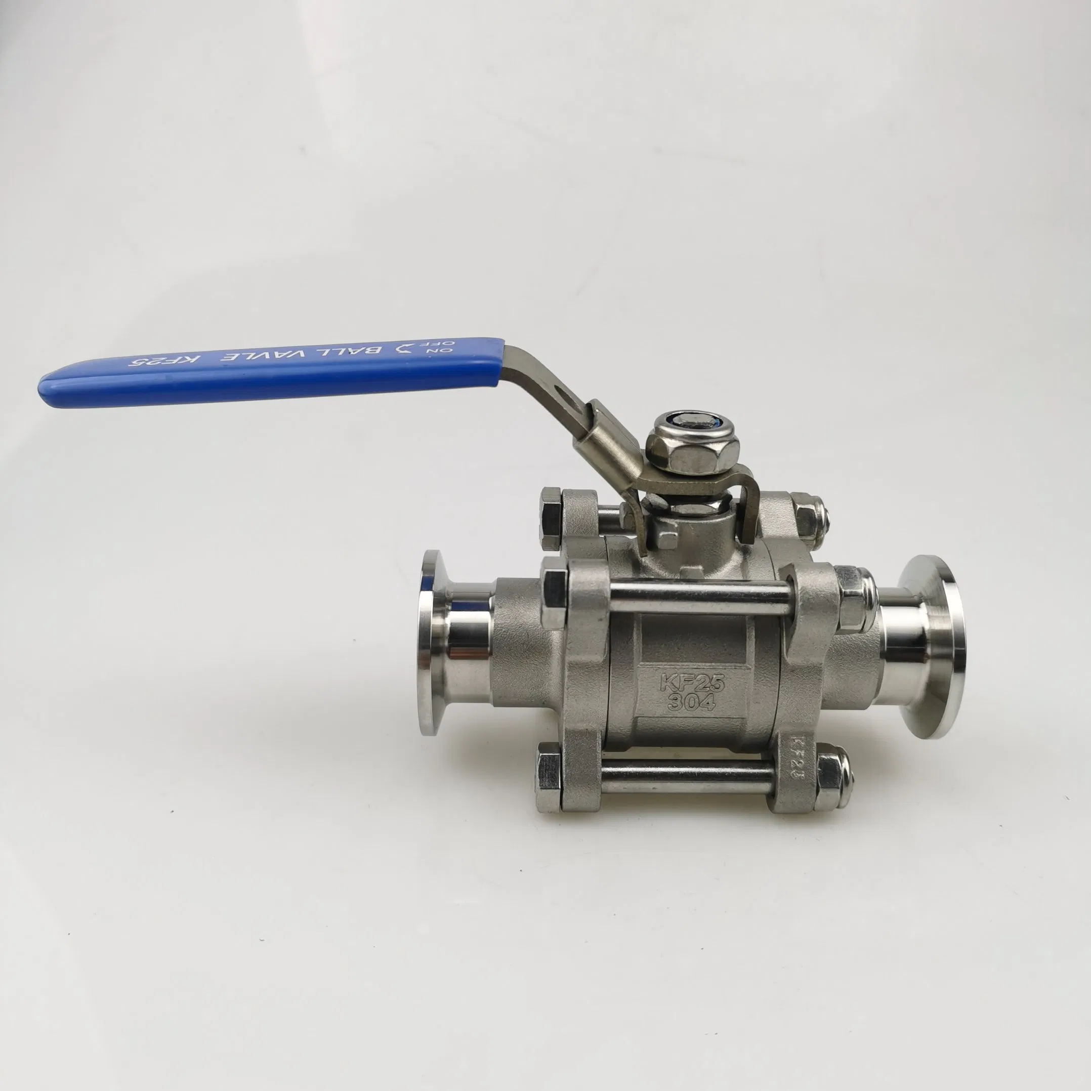 Sanitary Grade Stainless Steel PTFE Seal 3PCS Vacuum Ball Valve
