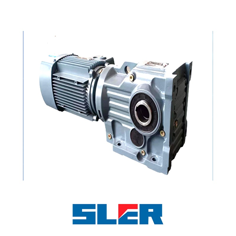 Foot-Mounted Helical-Bevel Combined Geared Motor with Hollow Shaft AMD Shrink Disk