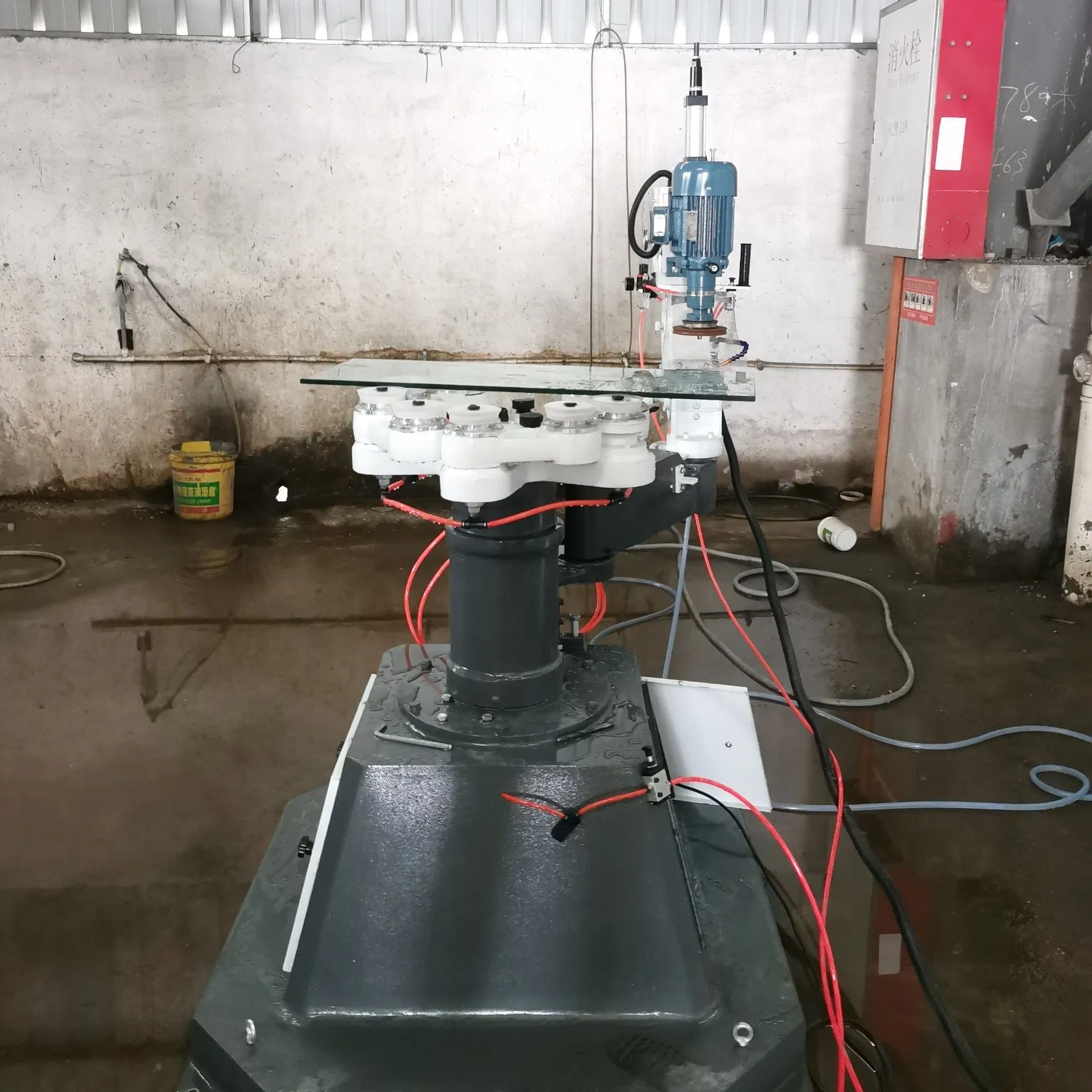 'octopus' Shape Glass Edging Machine by Manual for PE, Fa, Og, Bevel