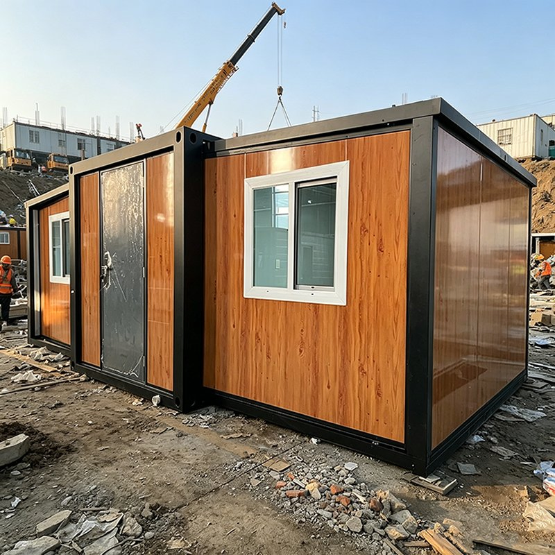 Villa Waterproof Modern Design Large Living Space High-Strength Sandwich Panel Solar Powered Eco-Friendly Quick Module House