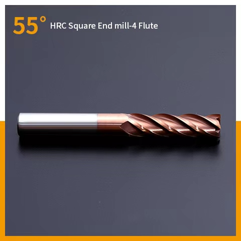 Professional Cost-Effective HRC55 4-Flutes Square End Mill Long Life Carbide