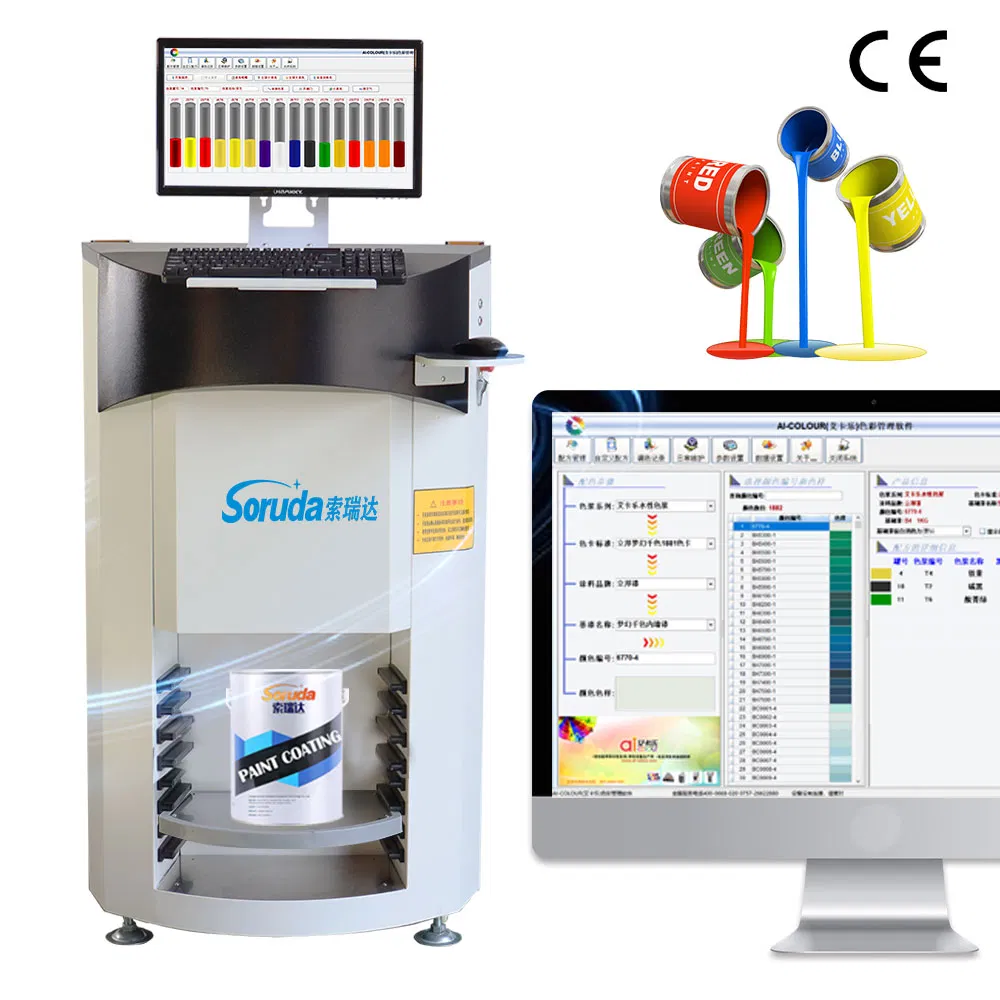 Automated Color Mixing System with Precise Calibration for Paint Mixing