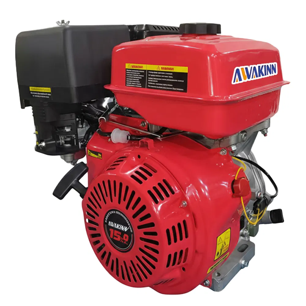 Motor de gasolina OHV de 15 HP y 420 cc, refrigerado por aire, monocilíndrico