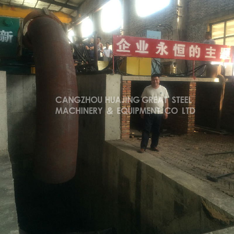 High Frequency Induction Elbow Hot Forming Machine for Carbon Steel Pipe