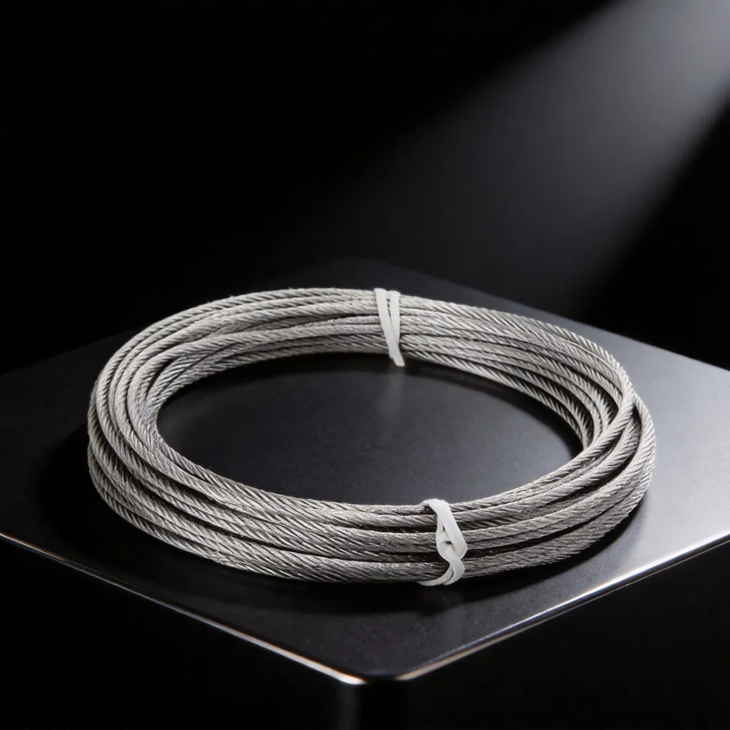 SS304 316 Cable de acero inoxidable 7X19 7X7