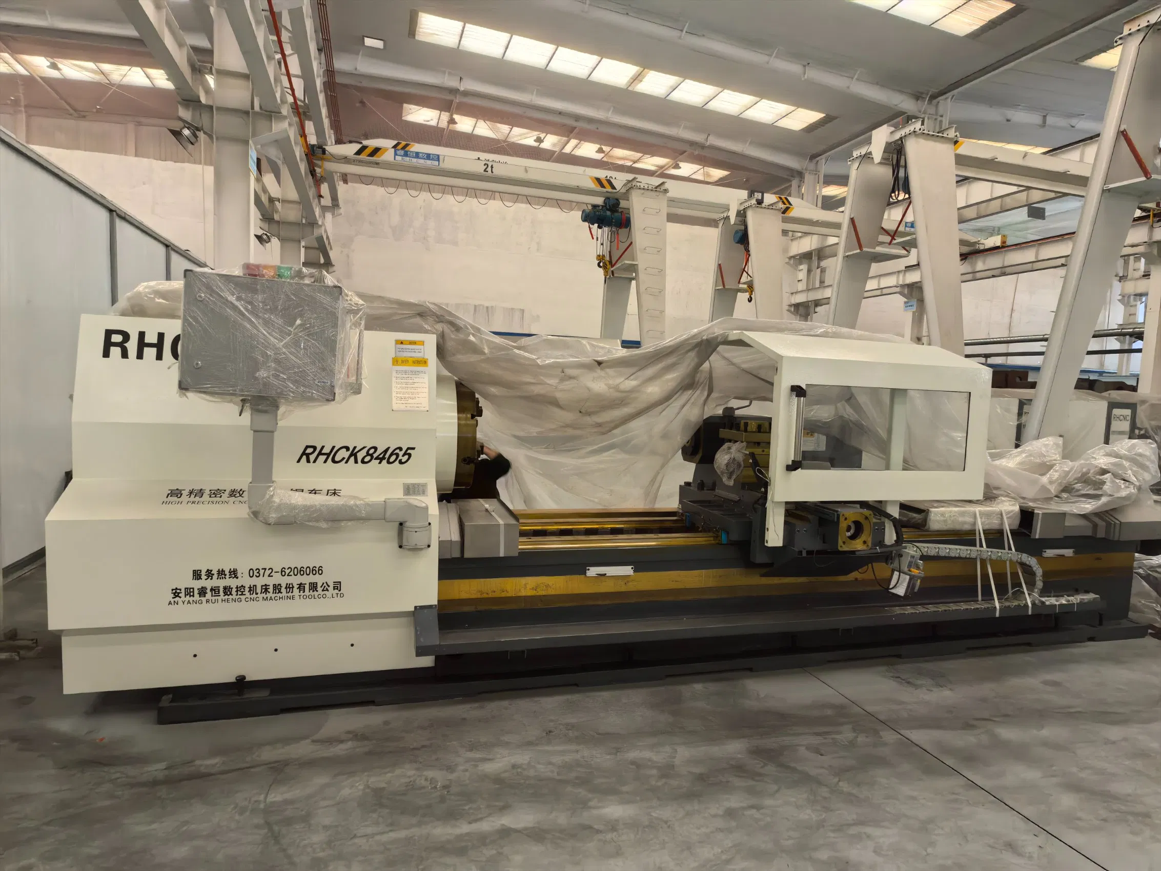 Rhcnc Rhck8465 High Precision CNC Roll Turning Lathe for Metalworking Rolls Machining