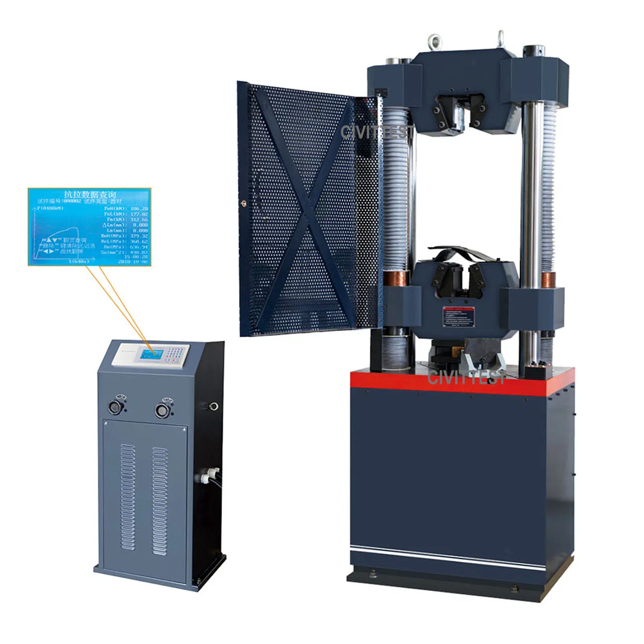 1000kn Digital Rebar Bending Test Hydraulic Universal Test Steel Tension Testing Machine