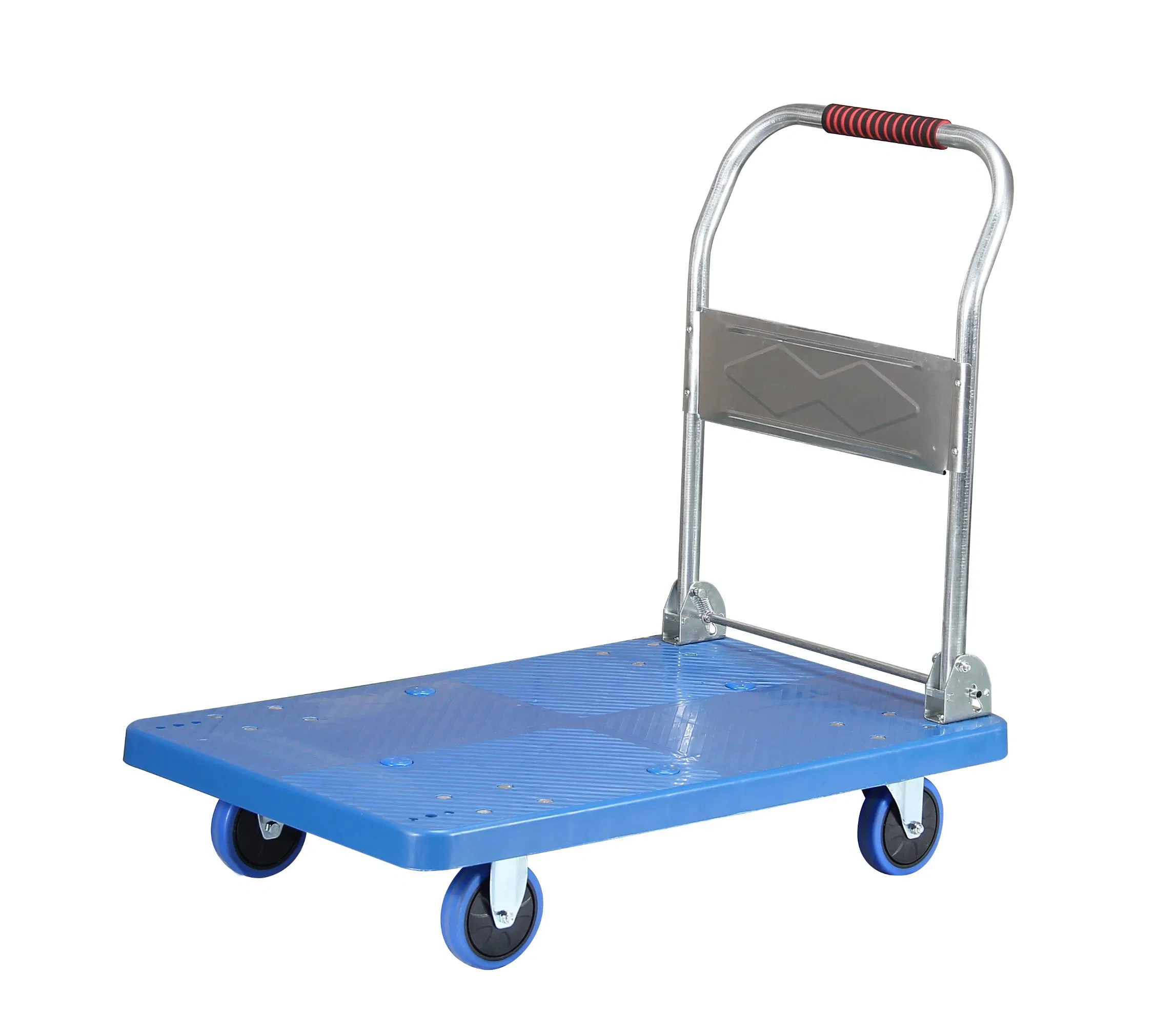 Carretilla de plataforma plegable de grado industrial con ruedas de rodadura suave