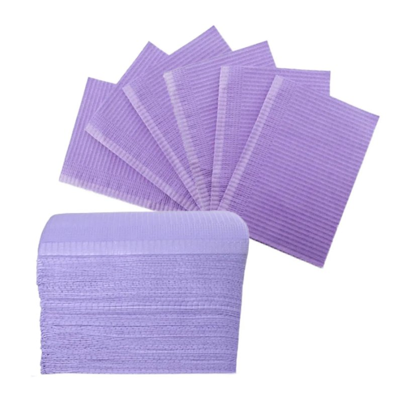 Dental Bibs Friendly Waterproof Absorbent 3 Ply Surgery Disposable CE Medical Grade Dental Bibs (YQD1-6)