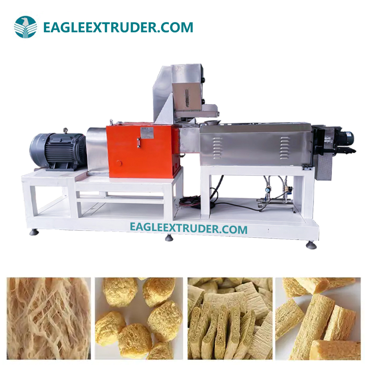 Soya Nuggets Chunks Mince Making Machinery Textured Vegetable Soy Protein Extrusion Machine Extruder