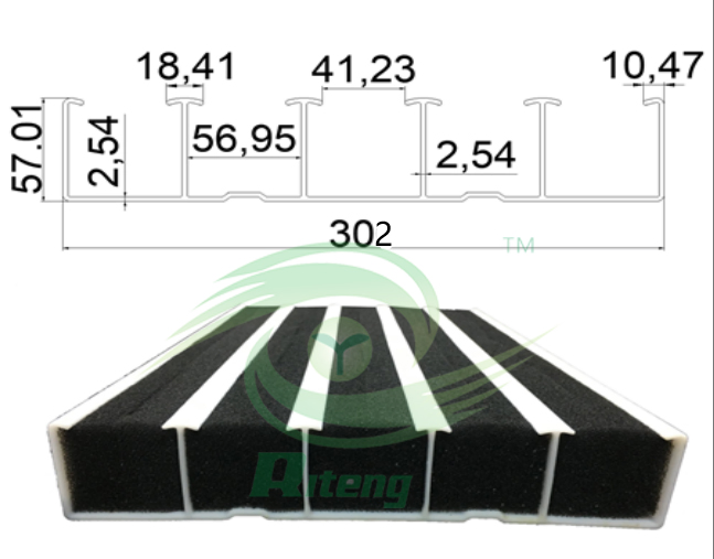 PVC Planting Groove Soilless Growing Trough for Vegetable