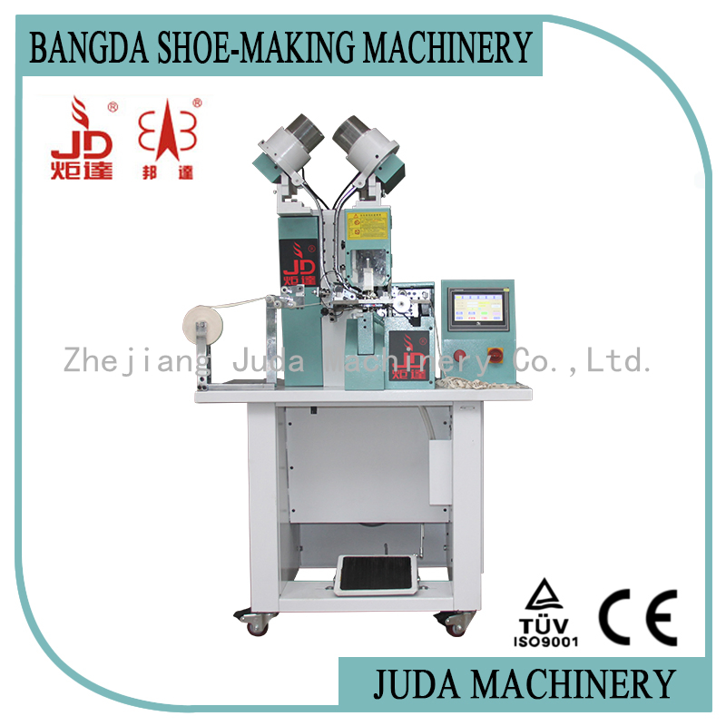 Machine automatique de poinçonnage et d'œillets pour ceintures en tissu et en cuir