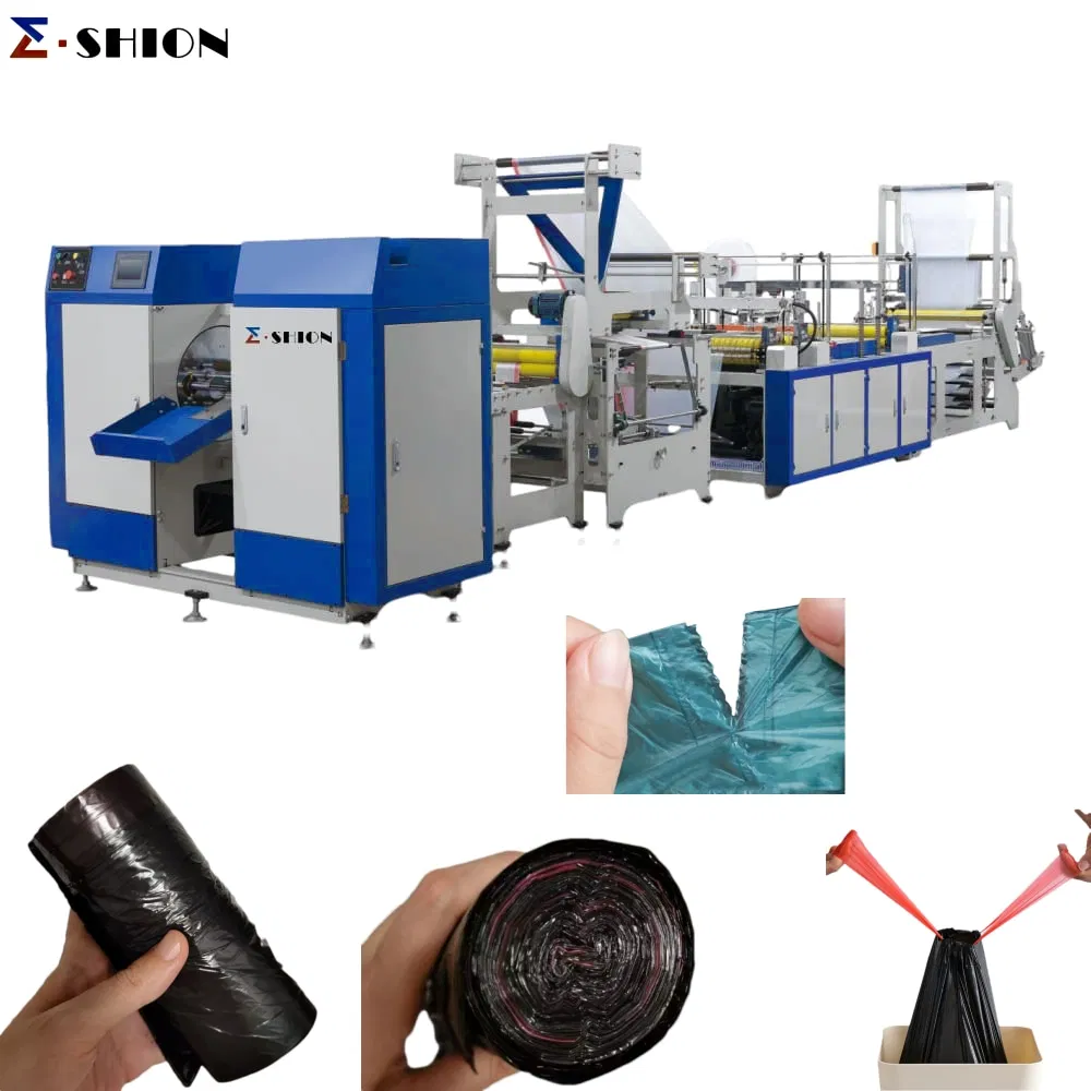 Kunststoff-Zugband-Müllbeutel-Herstellungsmaschine
