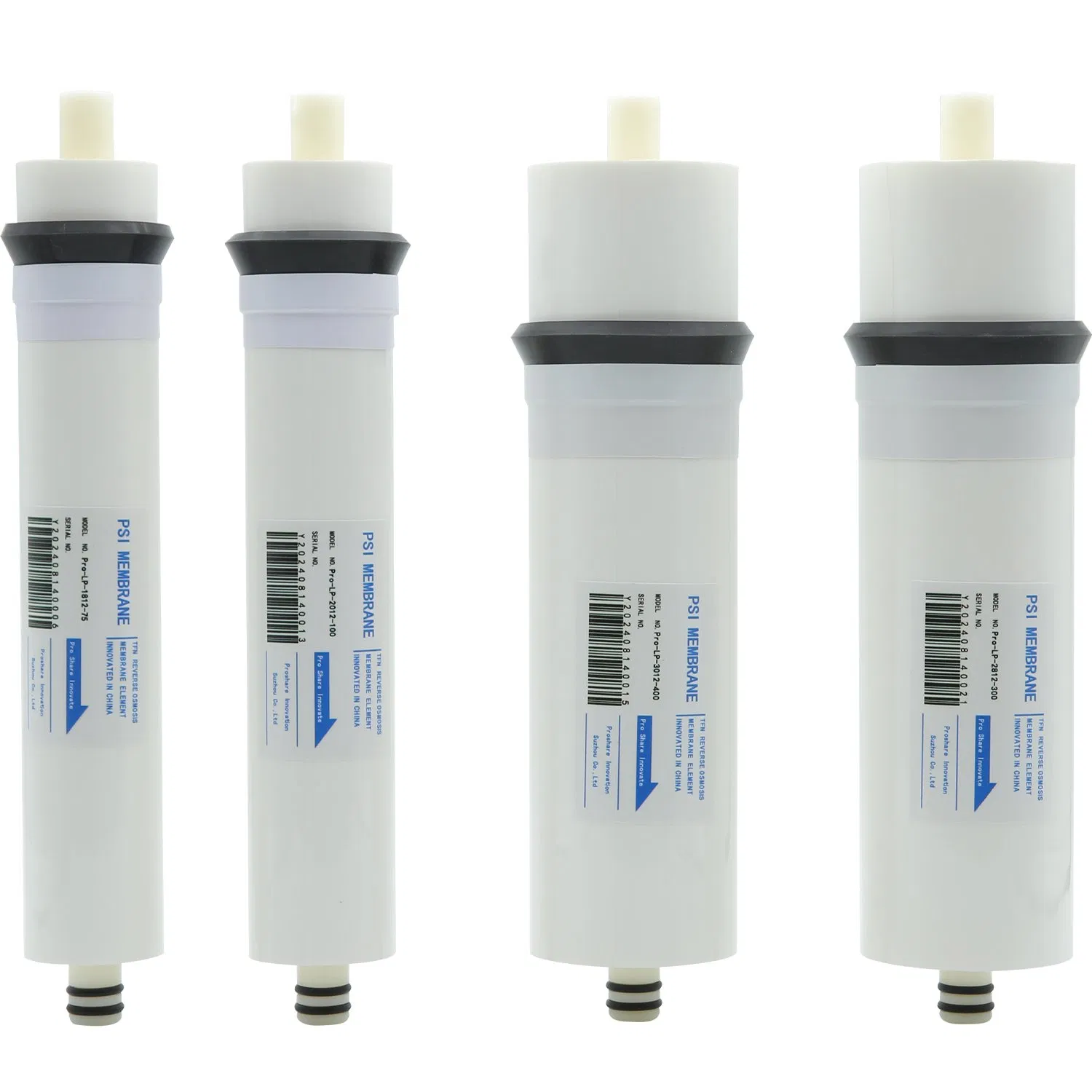PSI Membrana PRO-LP-2012-100 GPD Sistema de Filtro de Ósmosis Inversa RO Doméstico