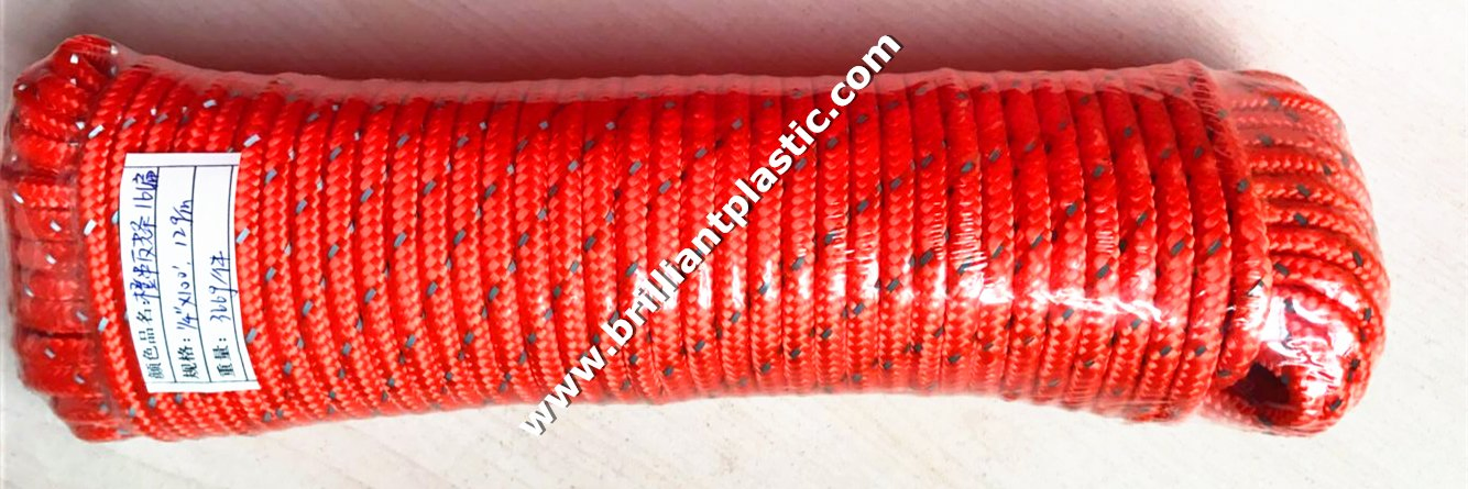 Nylon Twine Diamond Braided Rope, PP Solid Braided Plastics Reel Packing Plastics Rope