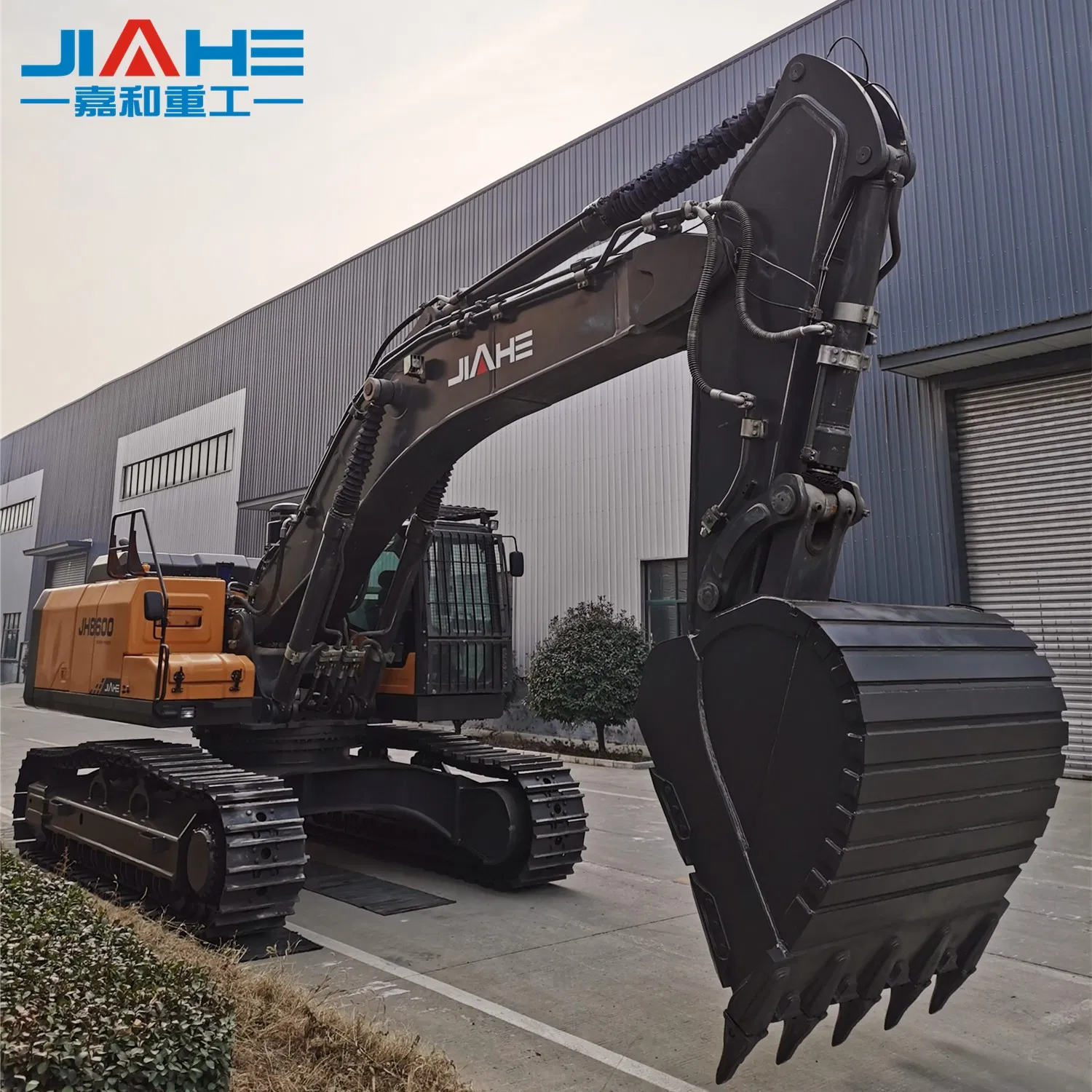 Jiahe 60t Hydraulic Crawler Excavator EPA/CE, ISO Certified Powerful Heavy Duty Earthmoving Machine for Mass Excavation Land Development