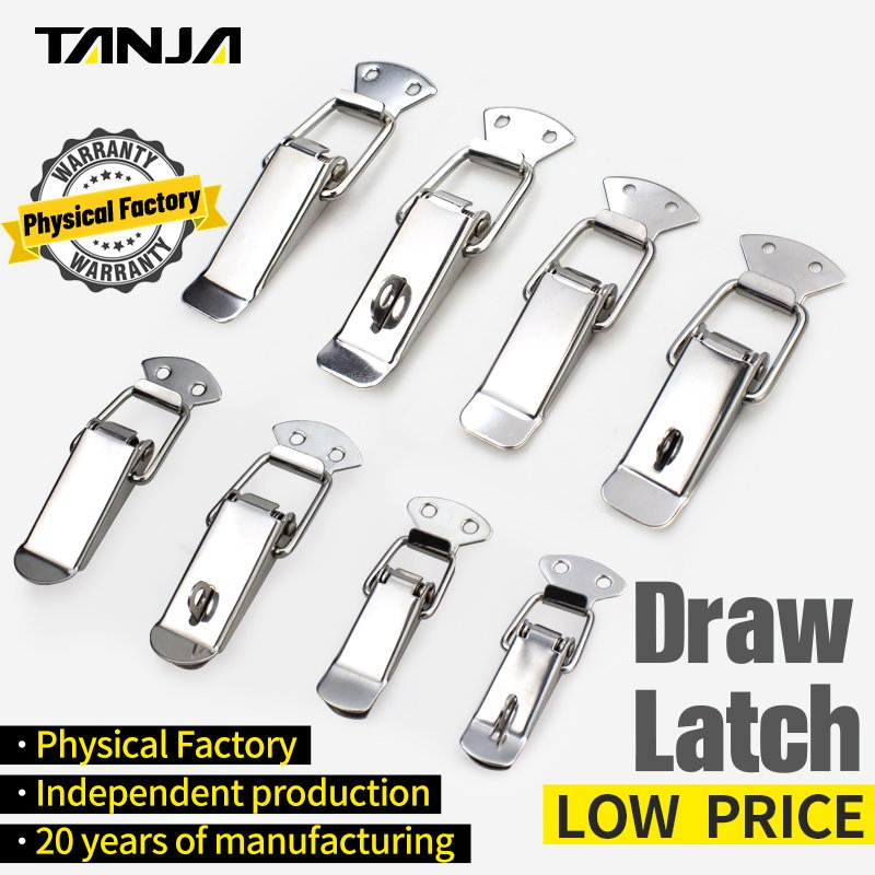 Source Manufacturer Insulation Box Toggle Latch Stainless Steel Industrial Hardware Draw Latch Buckle Lock Latch for Wooden Case