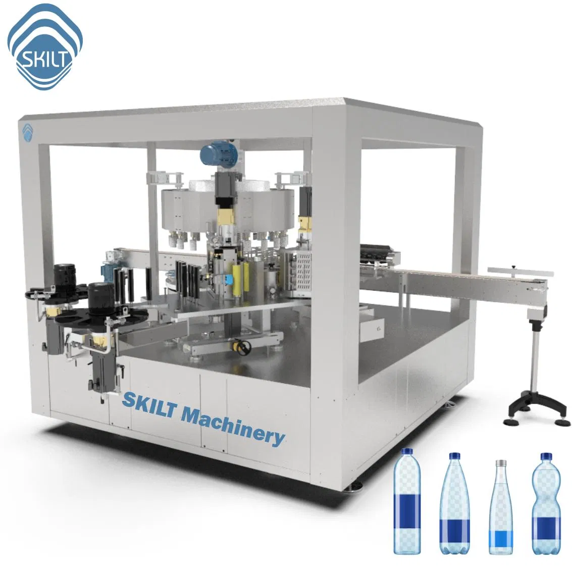 Skilt Automatic High Speed Rotary Way Water Juice Drinks Bottle Hot Melt Glue OPP Labeling Machine Glue Labeller Label Applicator Manufacturer