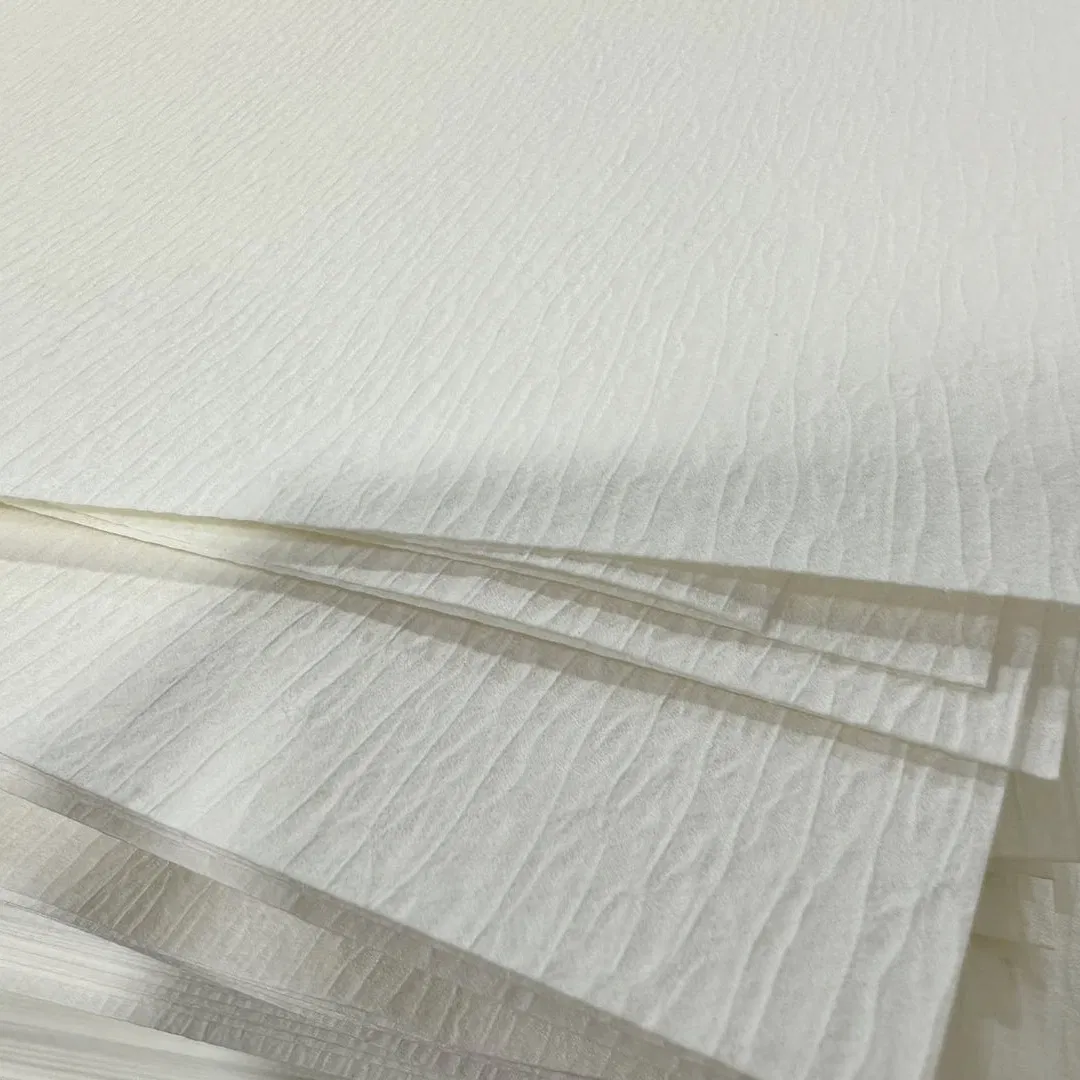 Crepe Flat Surface Cooking Oil Filter Paper 150GSM 0.40mm Thickness