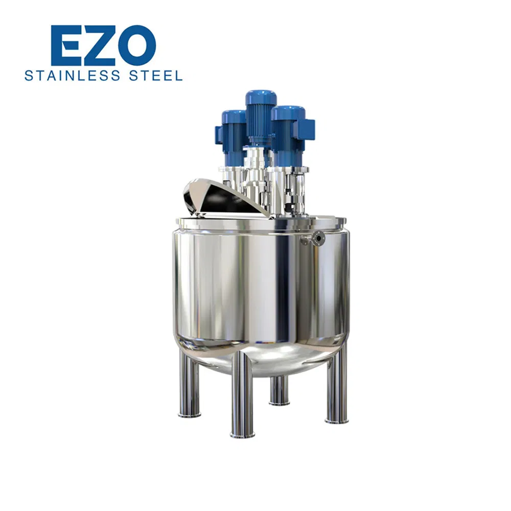 Stainless Steel 2000L Milk Powder Jacketed Liquid Cooling Blending Blender Mixing Mixer Grinding Agitator Tank with Agitator