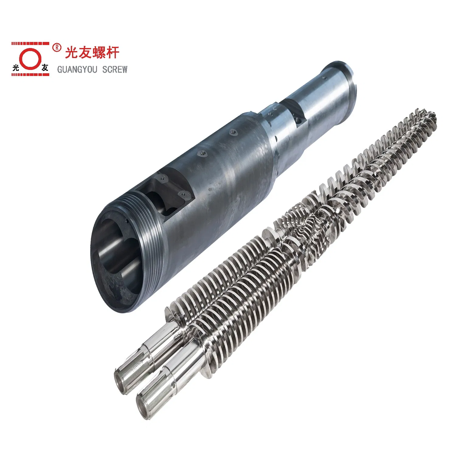 PVC Conical Twin Bimetallic Screw Barrel for Plastic Extrusion