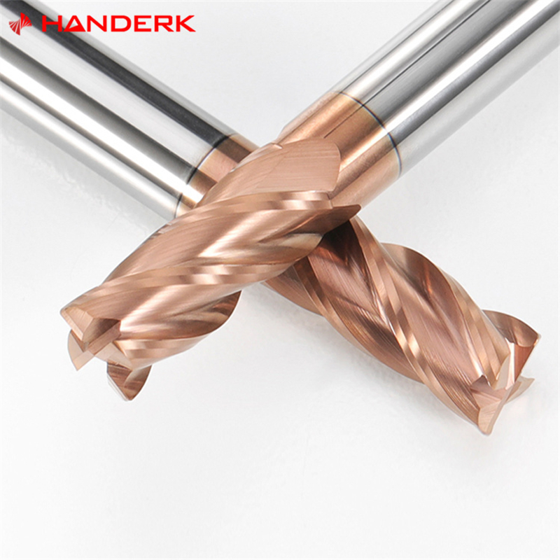Handerk 4-Schneiden-Wolframstahl-Eckenradius-Fräser HRC55 mit TiSiN-Beschichtung für CNC-Werkzeugmaschinen