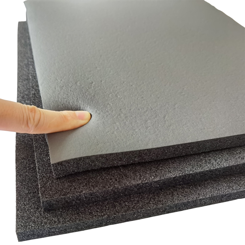 Aislamiento de caucho elastomérico Hoja en rollo de aislamiento de espuma de caucho nitrilo Hoja de espuma de caucho PVC NBR Aislamiento térmico