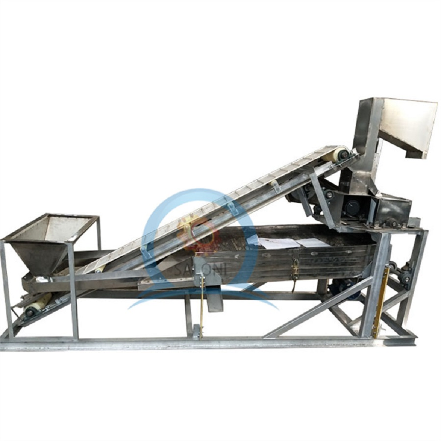 Máquina industrial para descascarar y romper pistachos Equipo de procesamiento de frutos secos Peladora de pistachos