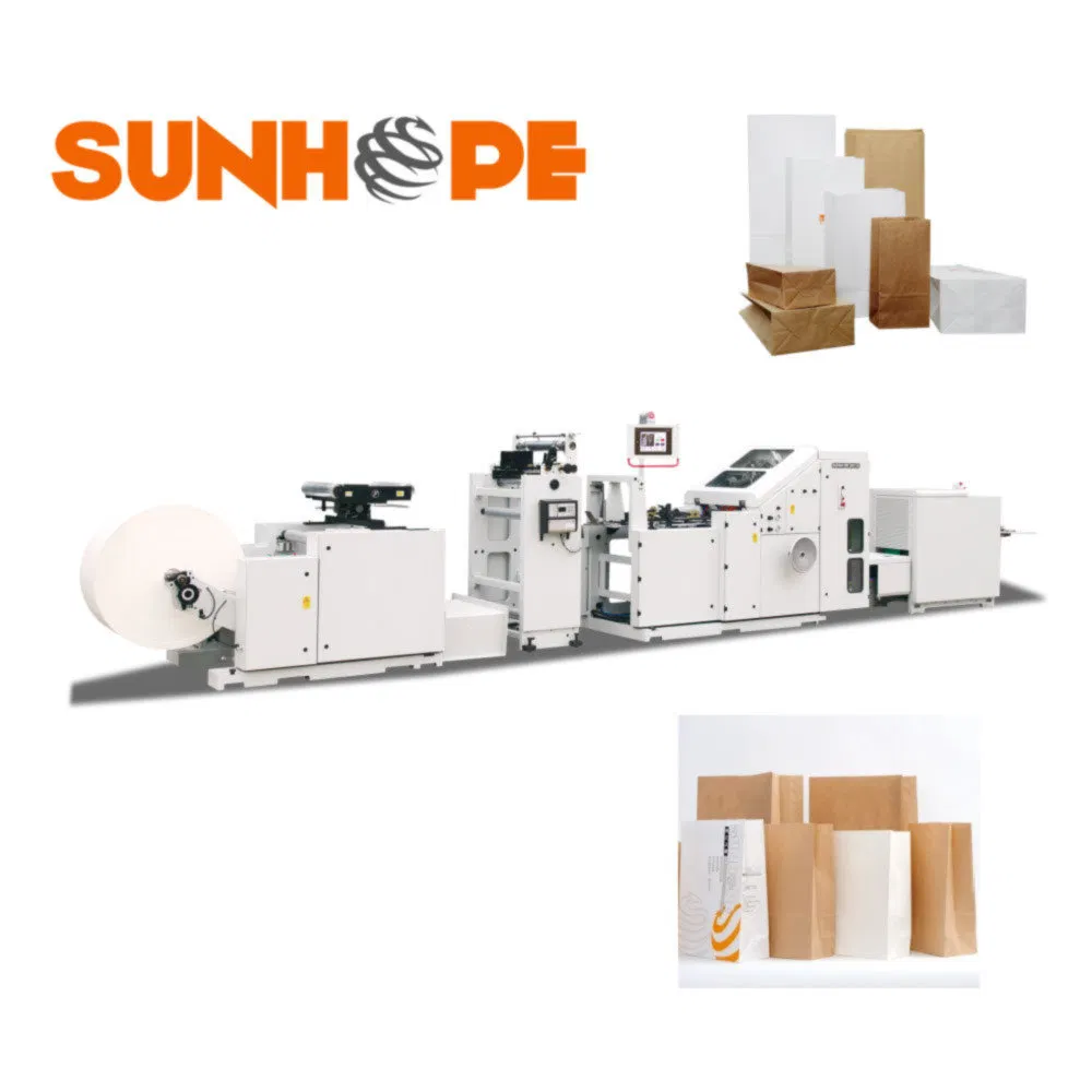 High Output SBH150B Roll Fed Square Bottom Paper Bag Machine for Pharmacy Shopping Bags